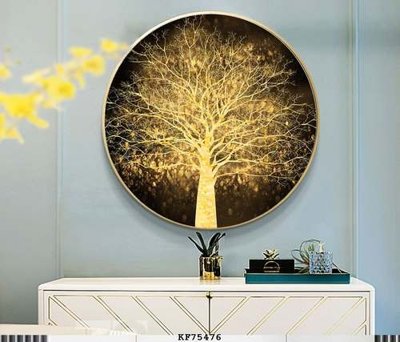 File gốc File tranh hiện đại pha lê gương KF75476 (cho in ấn) độc quyền