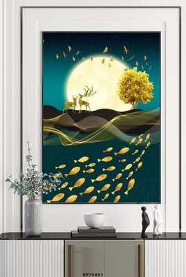 Tải file File tranh hiện đại pha lê gương KF75493 (ảnh gốc) file AI/EPS