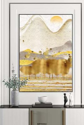 File in lụa File tranh hiện đại pha lê gương KF75502 (tân cổ điển) File tranh hiện đại pha lê gương KF75502