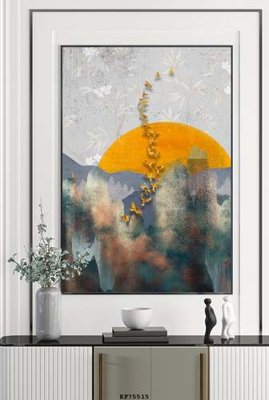 Hình ảnh file gốc File tranh hiện đại pha lê gương KF75515 (chất lượng cao)