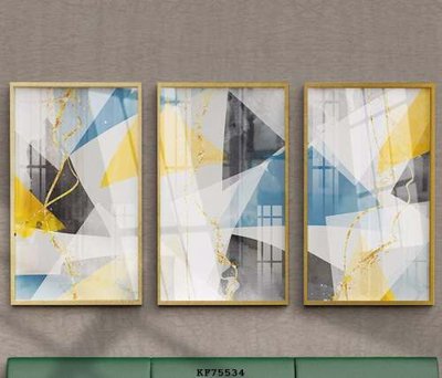 Download file tranh PSD File tranh hiện đại pha lê gương KF75534 để chỉnh sửa