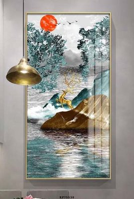 File tranh File tranh hiện đại pha lê gương KF75538 (ảnh gốc) chi tiết rõ ràng