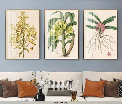 Hình ảnh file gốc in lụa File tranh hiện đại pha lê gương KF75601