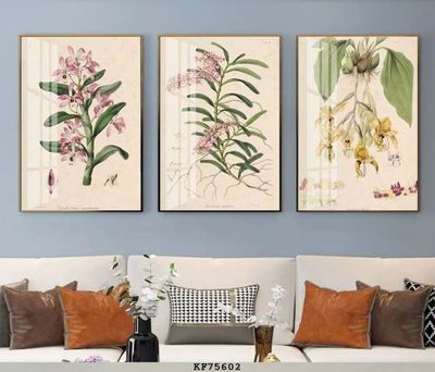 Hình ảnh file gốc in trần nhà File tranh hiện đại pha lê gương KF75602