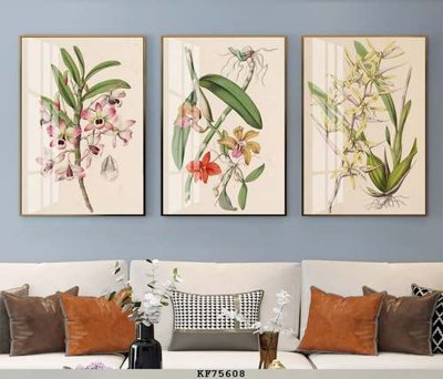 File gốc File tranh hiện đại pha lê gương KF75608 (in lụa) chi tiết cao