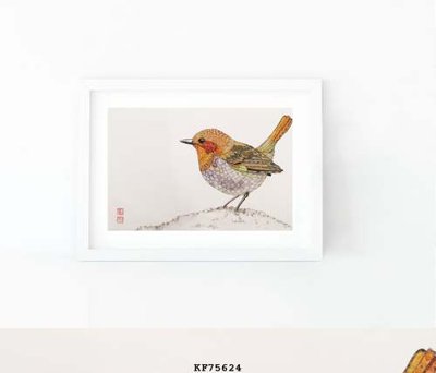 File tranh File tranh hiện đại pha lê gương KF75624 (bản gốc) in lụa dán tường