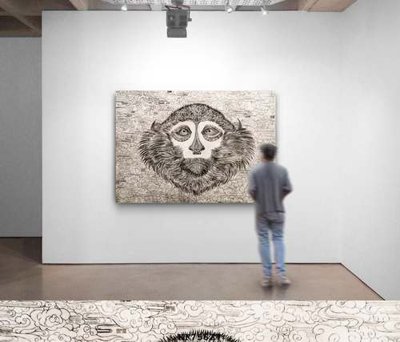 File in ấn File tranh hiện đại pha lê gương KF75637 chuyên nghiệp