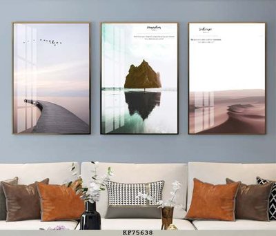 File tranh File tranh hiện đại pha lê gương KF75638 (gốc) in vải canvas