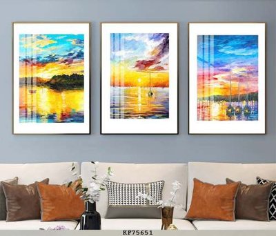 File gốc in ấn File tranh hiện đại pha lê gương KF75651 chuẩn màu CMYK