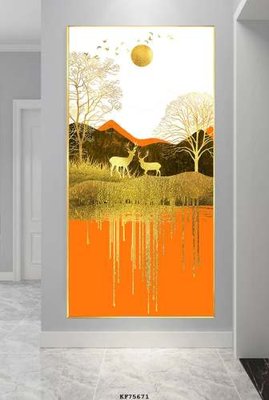 File gốc File tranh hiện đại pha lê gương KF75671 (PNG) chất lượng cao