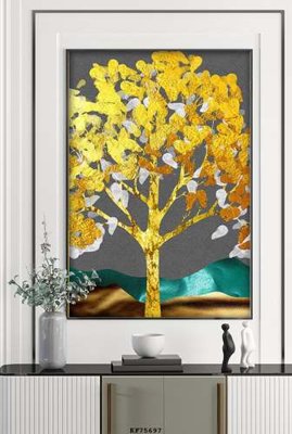 File PSD File tranh hiện đại pha lê gương KF75697 (bản gốc) đã tách nền