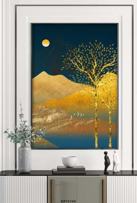 File gốc File tranh hiện đại pha lê gương KF75700 (in mica) cắt laser