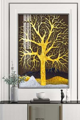 File tranh File tranh hiện đại pha lê gương KF75701 (bản gốc) in canvas