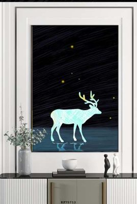 File ảnh File tranh hiện đại pha lê gương KF75712 (gốc) in PP, decal