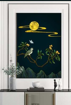 File tranh File tranh hiện đại pha lê gương KF75741 (gốc) chủ đề trẻ em