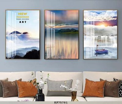 File tranh quảng cáo File tranh hiện đại pha lê gương KF75781 (download file gốc)