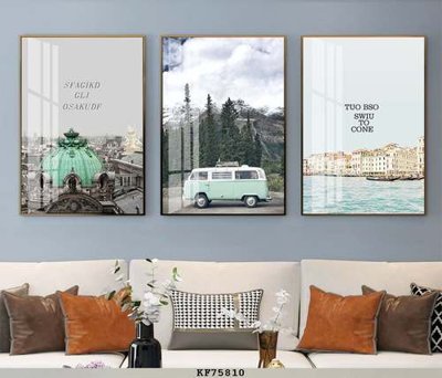 Tải file File tranh hiện đại pha lê gương KF75810 (gốc) chủ đề hoa sen