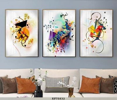 Download file tranh PSD File tranh hiện đại pha lê gương KF75832 để chỉnh sửa