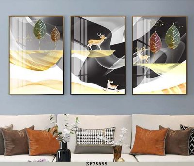 File ảnh File tranh hiện đại pha lê gương KF75855 (gốc) in biển hiệu