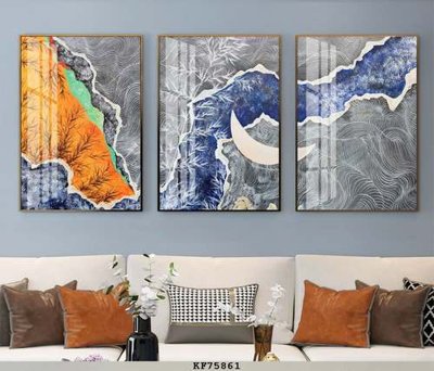 File gốc File tranh hiện đại pha lê gương KF75861 (ảnh rõ nét) để in