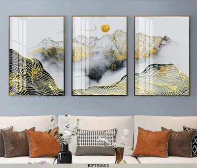 File gốc File tranh hiện đại pha lê gương KF75863 (PNG) không nền chất lượng