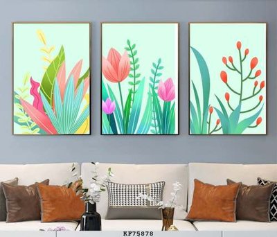 File tranh gốc PSD File tranh hiện đại pha lê gương KF75878 còn nguyên layer