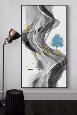 File in mica File tranh hiện đại pha lê gương KF75912 (bản gốc) siêu trong