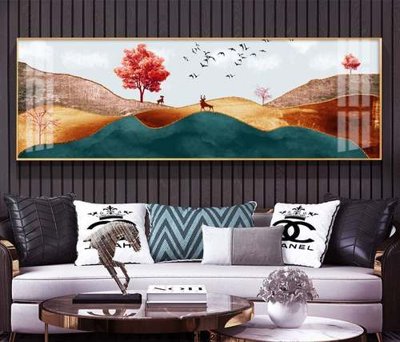 File gốc File tranh hiện đại pha lê gương KF75928 (PNG) nền trong suốt