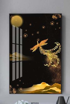 File PSD File tranh hiện đại pha lê gương KF75950 (bản gốc) cho nhà in