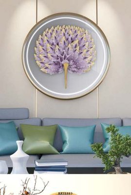 File gốc File tranh hiện đại pha lê gương KF75983 (in lụa) họa tiết 3D