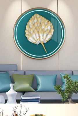 File in lụa File tranh hiện đại pha lê gương KF75986 (hoa văn) File tranh hiện đại pha lê gương KF75986