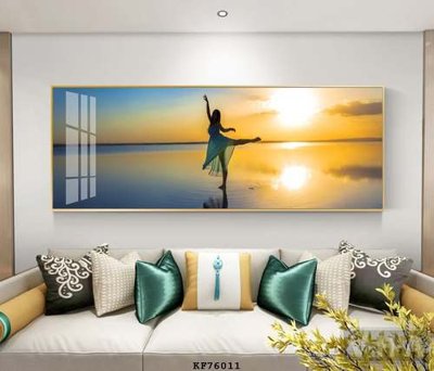 File ảnh File tranh hiện đại pha lê gương KF76011 (gốc) cho trang trí nhà hàng