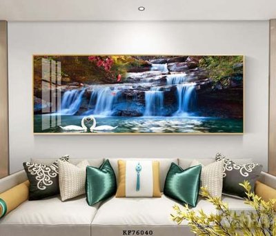 File tranh in trần File tranh hiện đại pha lê gương KF76040 (ảnh gốc siêu nét)