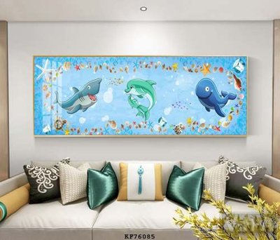 File tranh File tranh hiện đại pha lê gương KF76085 (gốc) chủ đề thiên nhiên