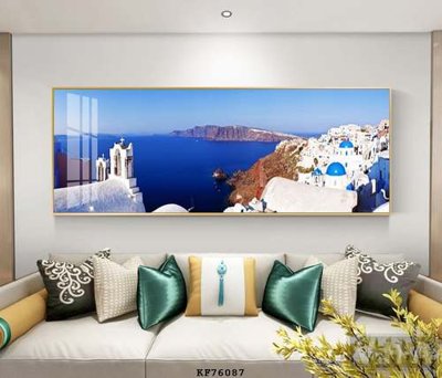 File tranh File tranh hiện đại pha lê gương KF76087 (bản gốc) treo quán cafe