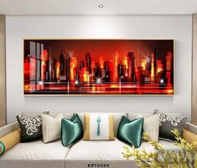 File tranh gốc File tranh hiện đại pha lê gương KF76099 (bản đẹp) độc quyền