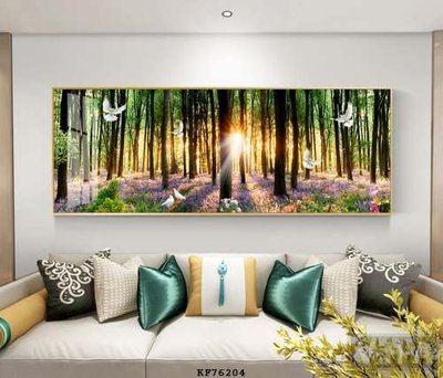 Ảnh gốc File tranh hiện đại pha lê gương KF76204 (độ nét cao) in mica