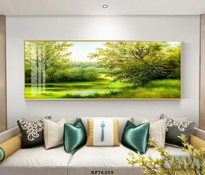 File gốc File tranh hiện đại pha lê gương KF76209 (in lụa) trang trí tường