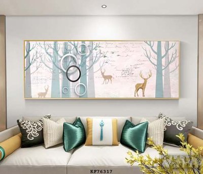 File tranh File tranh hiện đại pha lê gương KF76317 (bản gốc) treo quán cafe