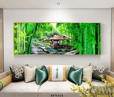 File gốc in tráng gương File tranh hiện đại pha lê gương KF76324 chi tiết