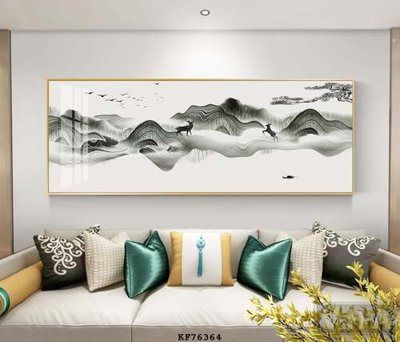 File ảnh File tranh hiện đại pha lê gương KF76364 (gốc) cho trang trí nhà hàng