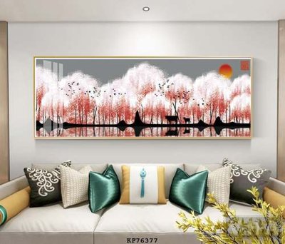 Hình ảnh file gốc File tranh hiện đại pha lê gương KF76377 cho in UV