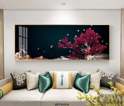 File gốc in tráng gương File tranh hiện đại pha lê gương KF76424 chi tiết