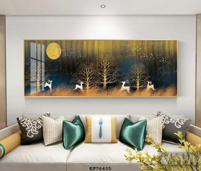 Tải file File tranh hiện đại pha lê gương KF76435 (gốc) chủ đề phong thủy