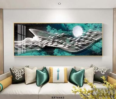 File gốc File tranh hiện đại pha lê gương KF76443 (phiên bản chuẩn) để in ấn