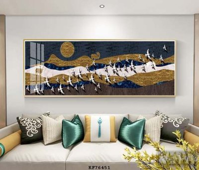 File gốc File tranh hiện đại pha lê gương KF76451 cho in ấn và thiết kế