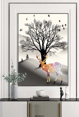 File tranh File tranh hiện đại pha lê gương KF76476 (ảnh gốc) in trần 3D