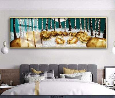 File in ấn File tranh hiện đại pha lê gương KF76596 chuyên nghiệp