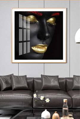 File tranh File tranh hiện đại pha lê gương KF76650 (bản gốc) treo quán cafe