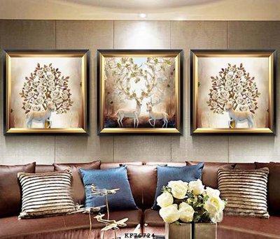 File gốc File tranh hiện đại pha lê gương KF76724 cho in ấn và thiết kế